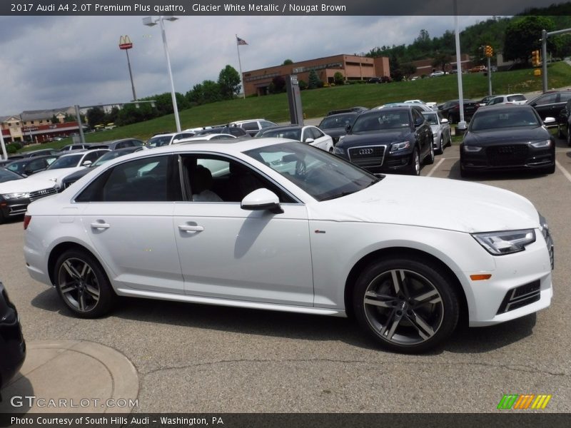 Glacier White Metallic / Nougat Brown 2017 Audi A4 2.0T Premium Plus quattro