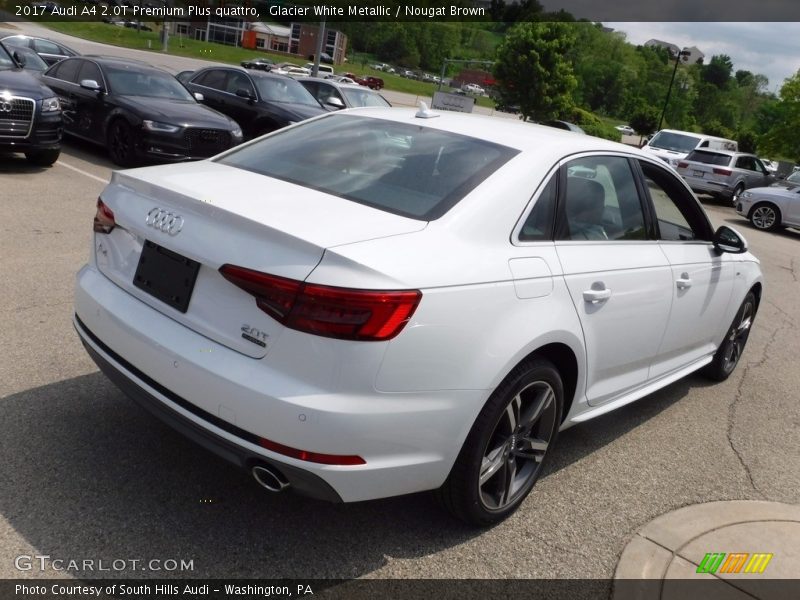 Glacier White Metallic / Nougat Brown 2017 Audi A4 2.0T Premium Plus quattro