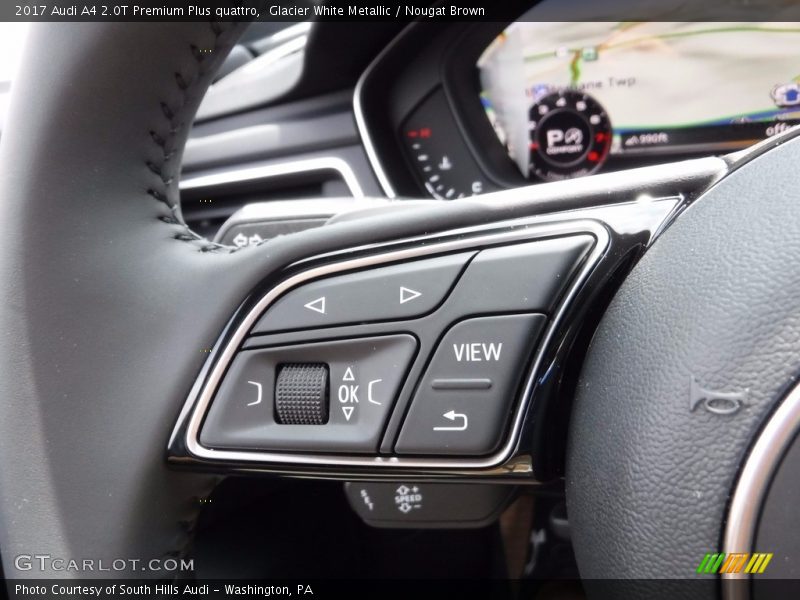 Glacier White Metallic / Nougat Brown 2017 Audi A4 2.0T Premium Plus quattro