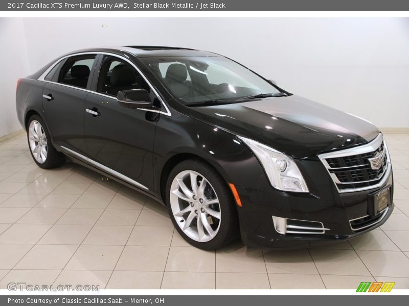 Stellar Black Metallic / Jet Black 2017 Cadillac XTS Premium Luxury AWD