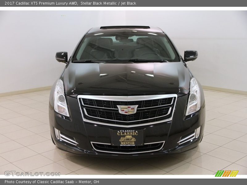 Stellar Black Metallic / Jet Black 2017 Cadillac XTS Premium Luxury AWD