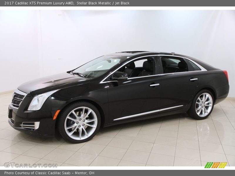 Stellar Black Metallic / Jet Black 2017 Cadillac XTS Premium Luxury AWD