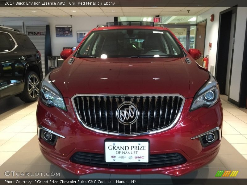 Chili Red Metallic / Ebony 2017 Buick Envision Essence AWD
