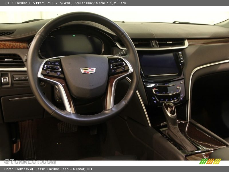 Stellar Black Metallic / Jet Black 2017 Cadillac XTS Premium Luxury AWD