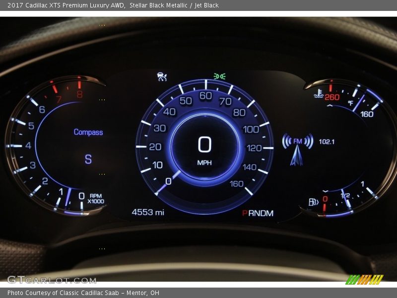 Stellar Black Metallic / Jet Black 2017 Cadillac XTS Premium Luxury AWD