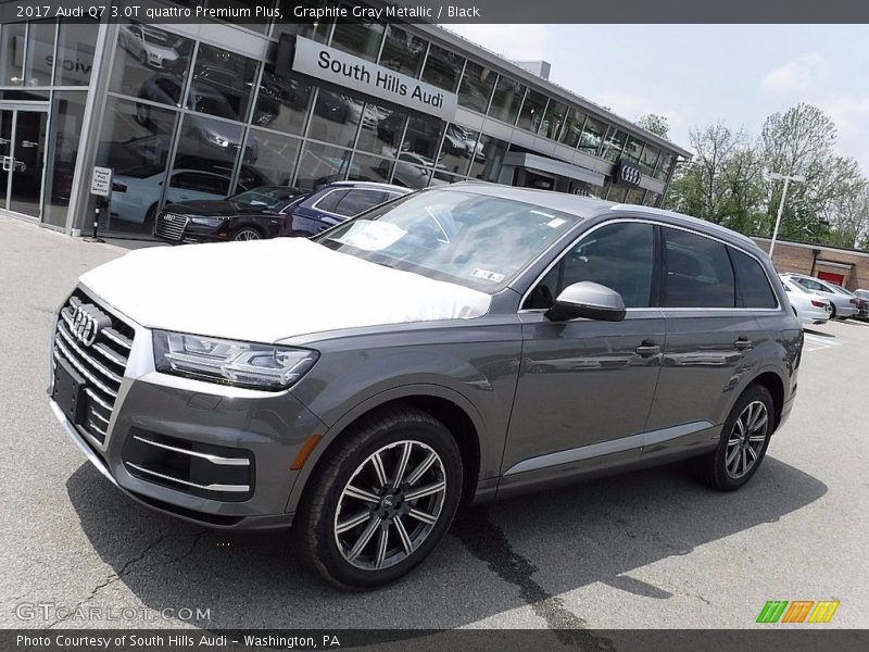 Graphite Gray Metallic / Black 2017 Audi Q7 3.0T quattro Premium Plus