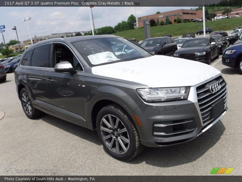 Graphite Gray Metallic / Black 2017 Audi Q7 3.0T quattro Premium Plus