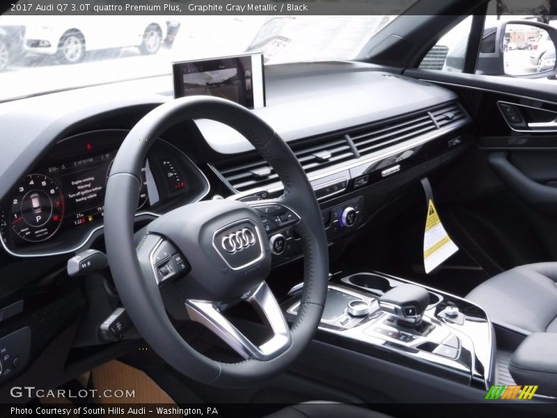 Graphite Gray Metallic / Black 2017 Audi Q7 3.0T quattro Premium Plus