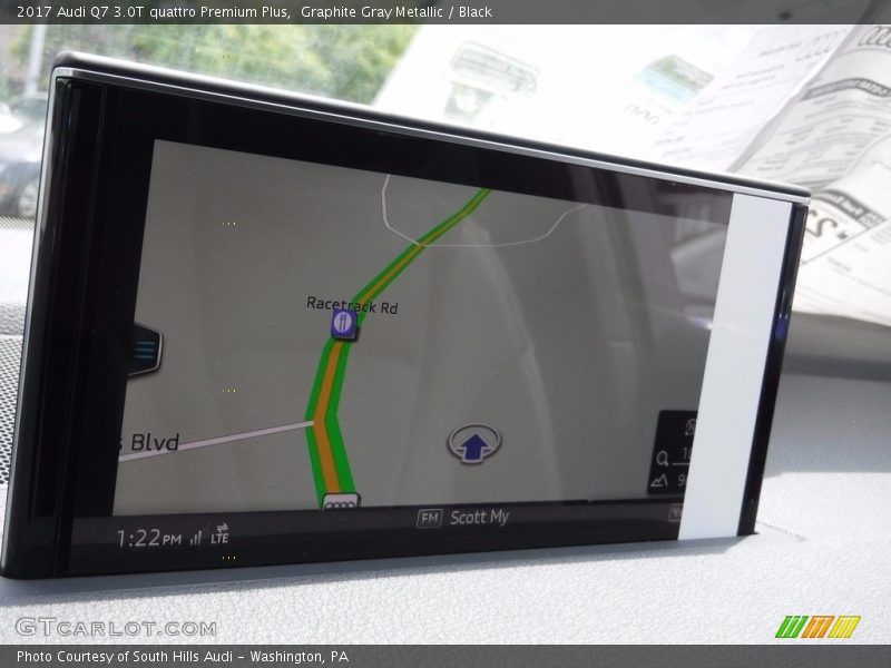 Graphite Gray Metallic / Black 2017 Audi Q7 3.0T quattro Premium Plus