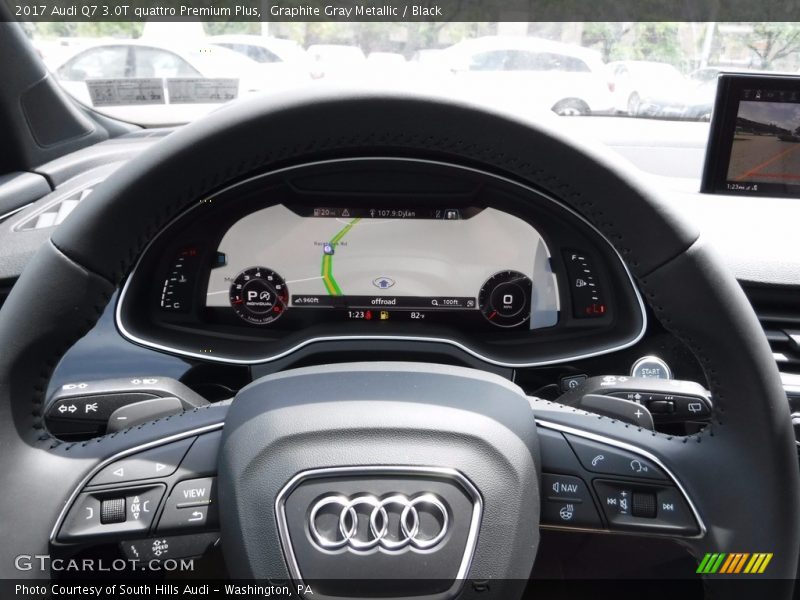 Graphite Gray Metallic / Black 2017 Audi Q7 3.0T quattro Premium Plus