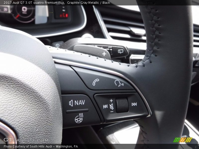 Graphite Gray Metallic / Black 2017 Audi Q7 3.0T quattro Premium Plus
