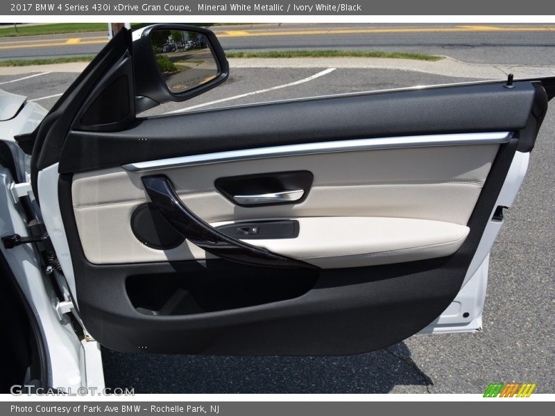 Mineral White Metallic / Ivory White/Black 2017 BMW 4 Series 430i xDrive Gran Coupe