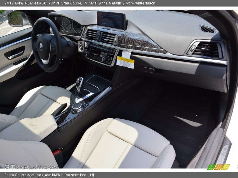 Mineral White Metallic / Ivory White/Black 2017 BMW 4 Series 430i xDrive Gran Coupe
