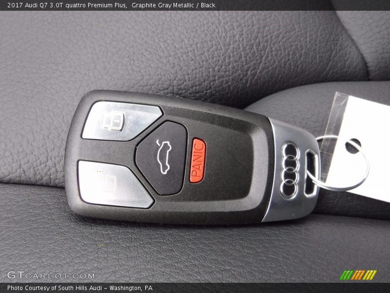 Graphite Gray Metallic / Black 2017 Audi Q7 3.0T quattro Premium Plus
