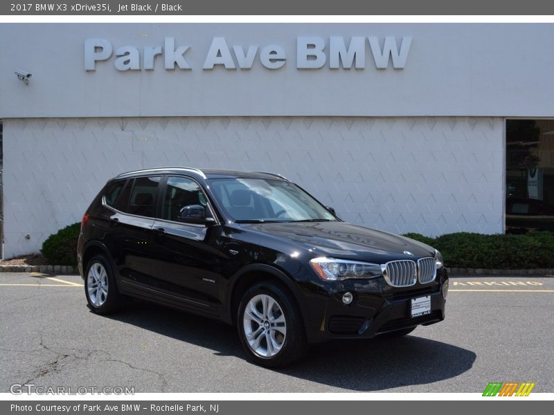 Jet Black / Black 2017 BMW X3 xDrive35i
