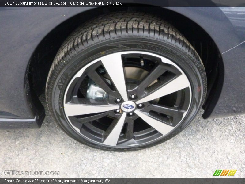 Carbide Gray Metallic / Black 2017 Subaru Impreza 2.0i 5-Door