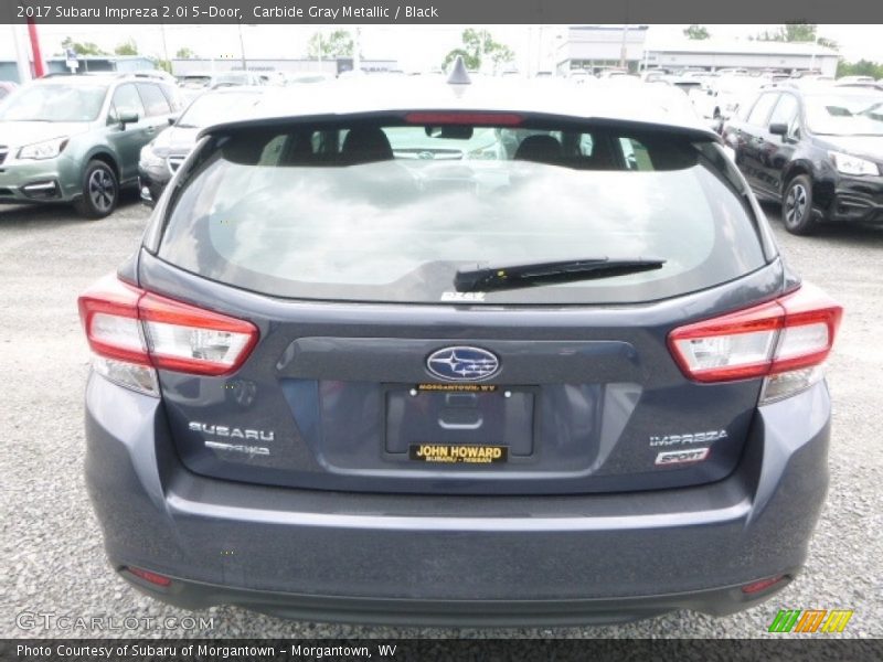 Carbide Gray Metallic / Black 2017 Subaru Impreza 2.0i 5-Door