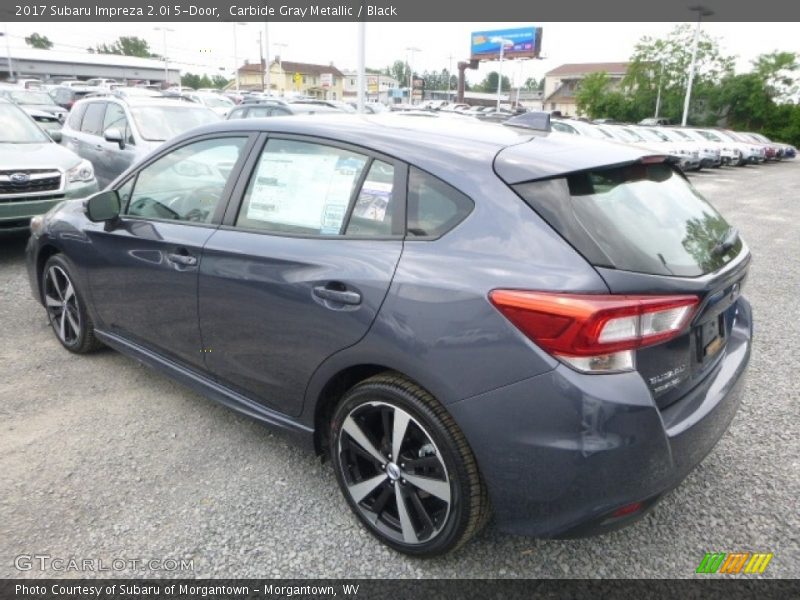 Carbide Gray Metallic / Black 2017 Subaru Impreza 2.0i 5-Door