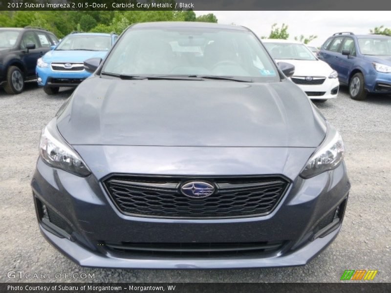 Carbide Gray Metallic / Black 2017 Subaru Impreza 2.0i 5-Door