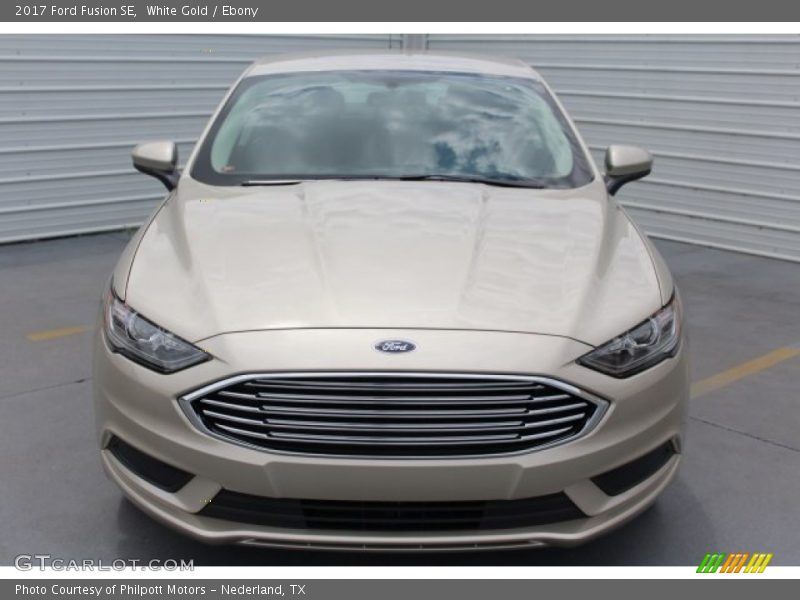 White Gold / Ebony 2017 Ford Fusion SE