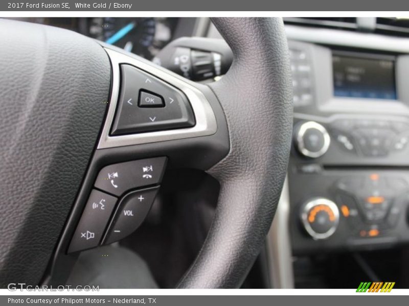 White Gold / Ebony 2017 Ford Fusion SE