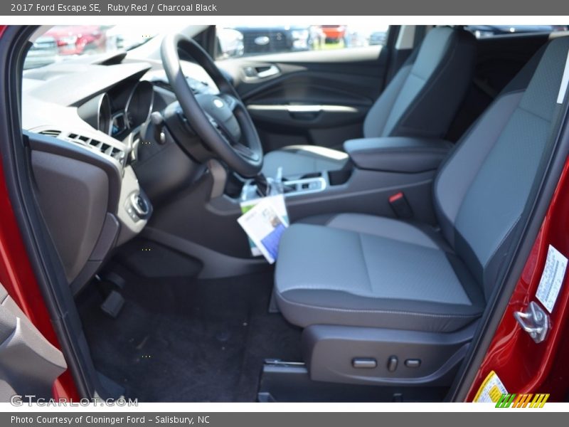 Ruby Red / Charcoal Black 2017 Ford Escape SE