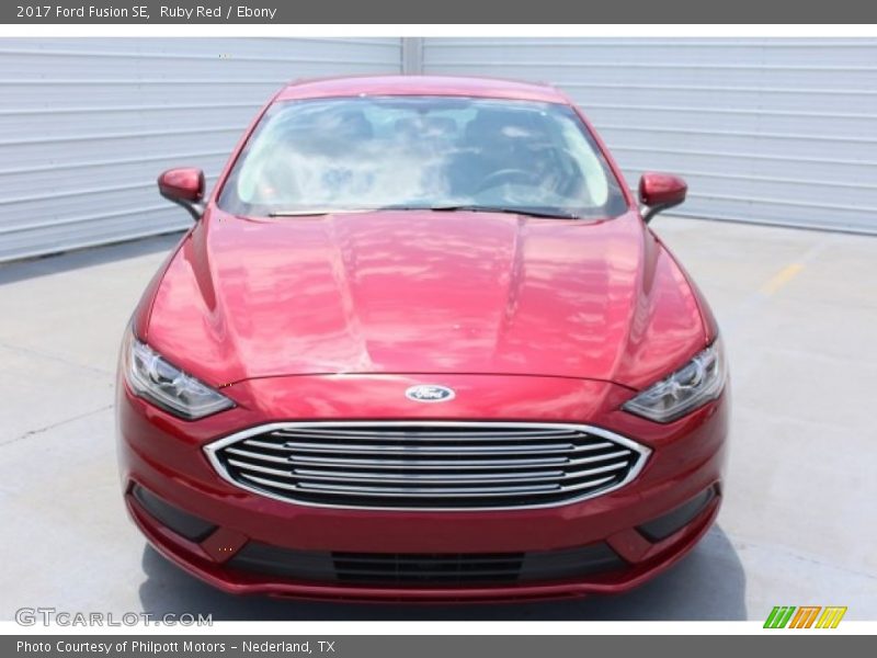 Ruby Red / Ebony 2017 Ford Fusion SE