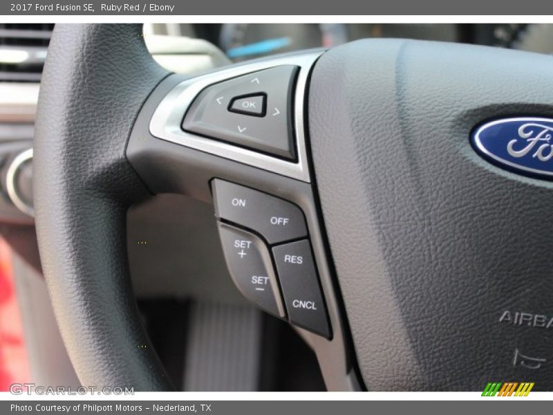 Ruby Red / Ebony 2017 Ford Fusion SE