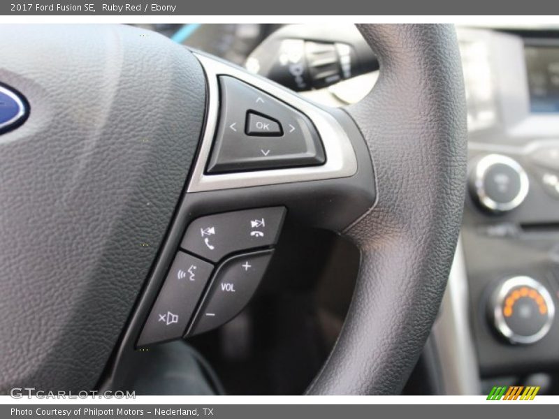 Ruby Red / Ebony 2017 Ford Fusion SE