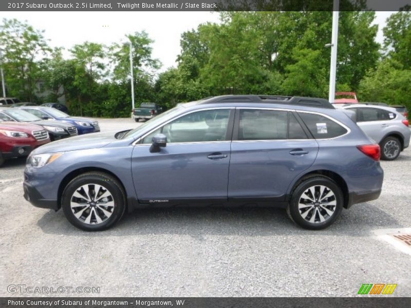 Twilight Blue Metallic / Slate Black 2017 Subaru Outback 2.5i Limited