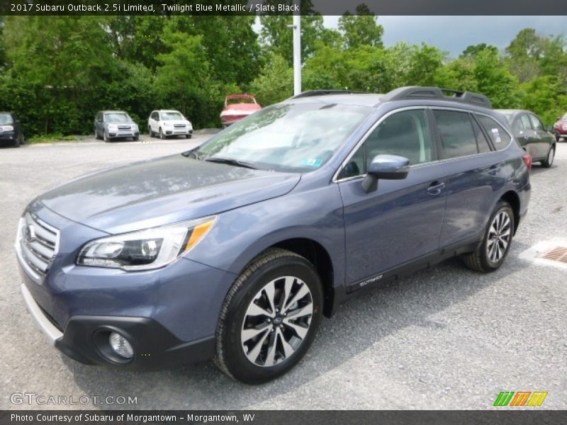 Twilight Blue Metallic / Slate Black 2017 Subaru Outback 2.5i Limited