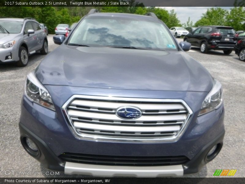 Twilight Blue Metallic / Slate Black 2017 Subaru Outback 2.5i Limited