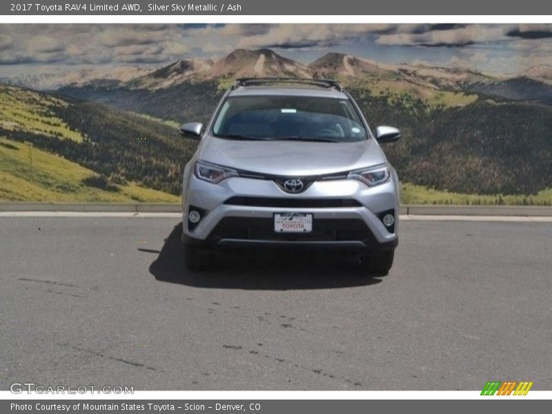 Silver Sky Metallic / Ash 2017 Toyota RAV4 Limited AWD