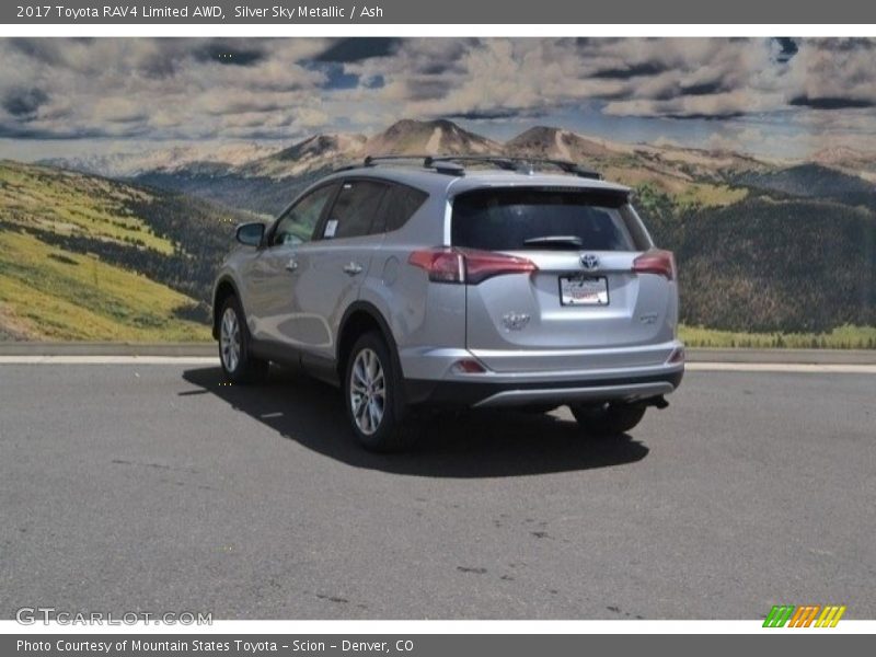 Silver Sky Metallic / Ash 2017 Toyota RAV4 Limited AWD