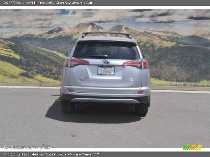 Silver Sky Metallic / Ash 2017 Toyota RAV4 Limited AWD