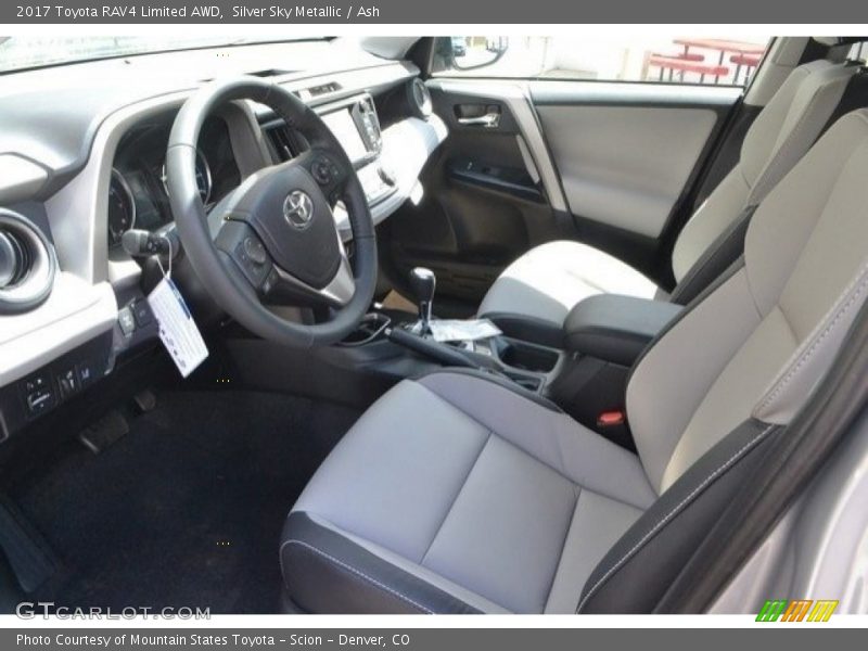Silver Sky Metallic / Ash 2017 Toyota RAV4 Limited AWD