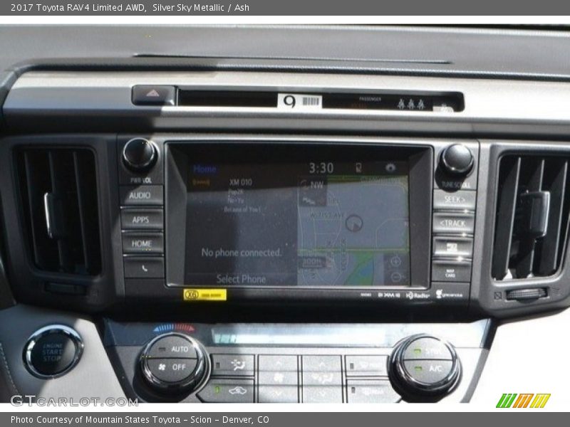 Silver Sky Metallic / Ash 2017 Toyota RAV4 Limited AWD