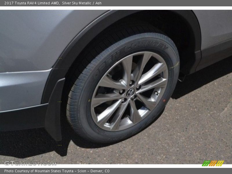 Silver Sky Metallic / Ash 2017 Toyota RAV4 Limited AWD