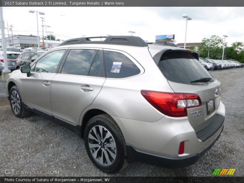 Tungsten Metallic / Warm Ivory 2017 Subaru Outback 2.5i Limited