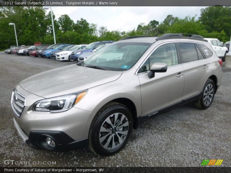 Tungsten Metallic / Warm Ivory 2017 Subaru Outback 2.5i Limited