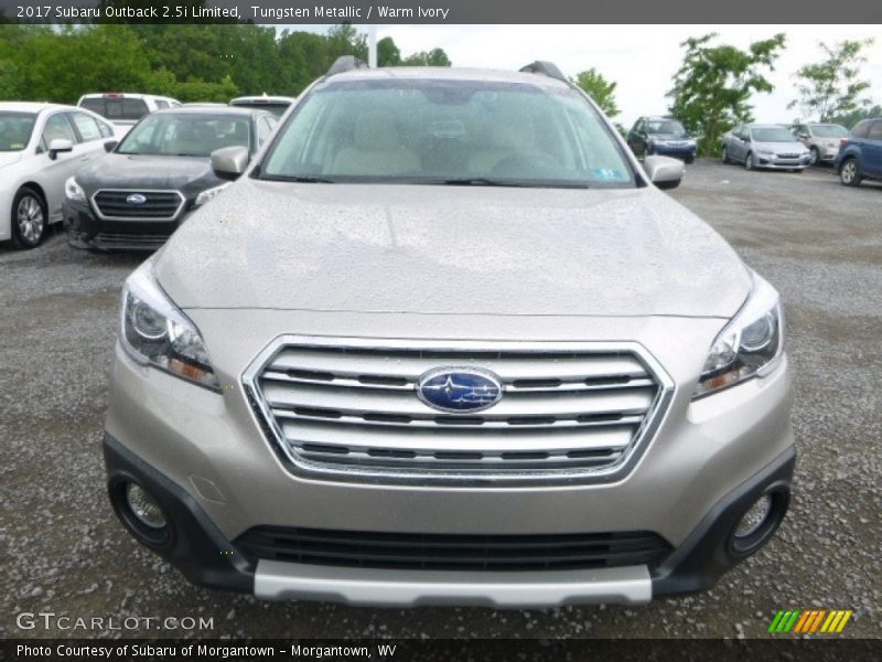 Tungsten Metallic / Warm Ivory 2017 Subaru Outback 2.5i Limited