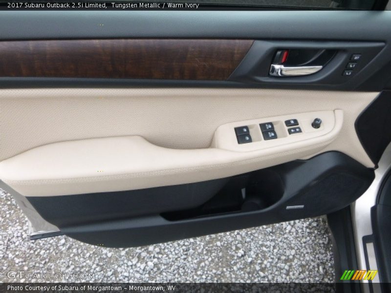 Tungsten Metallic / Warm Ivory 2017 Subaru Outback 2.5i Limited
