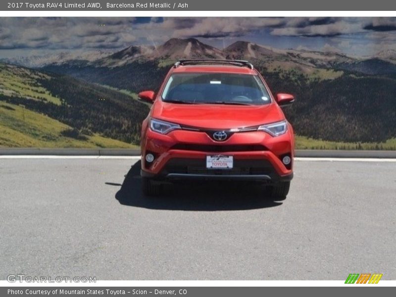 Barcelona Red Metallic / Ash 2017 Toyota RAV4 Limited AWD