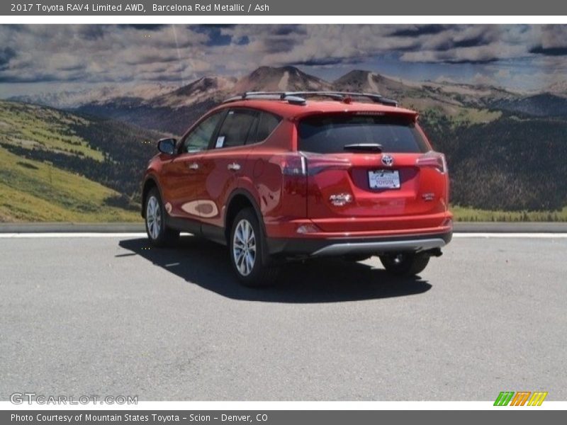 Barcelona Red Metallic / Ash 2017 Toyota RAV4 Limited AWD
