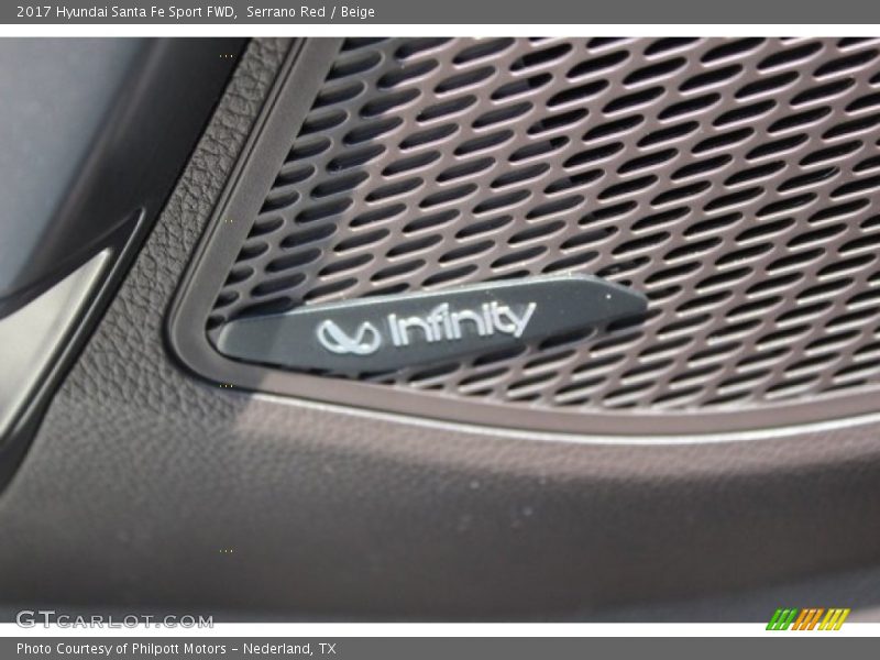 Serrano Red / Beige 2017 Hyundai Santa Fe Sport FWD