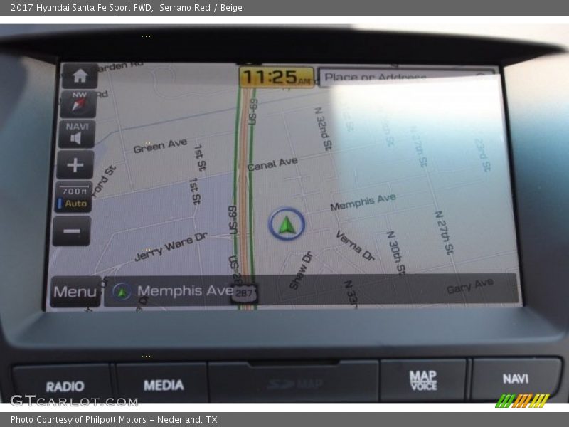 Serrano Red / Beige 2017 Hyundai Santa Fe Sport FWD