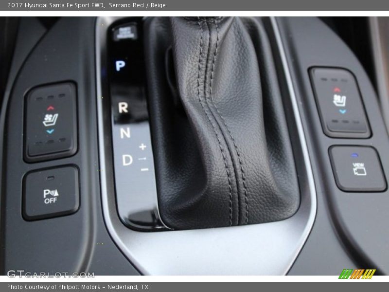 Serrano Red / Beige 2017 Hyundai Santa Fe Sport FWD