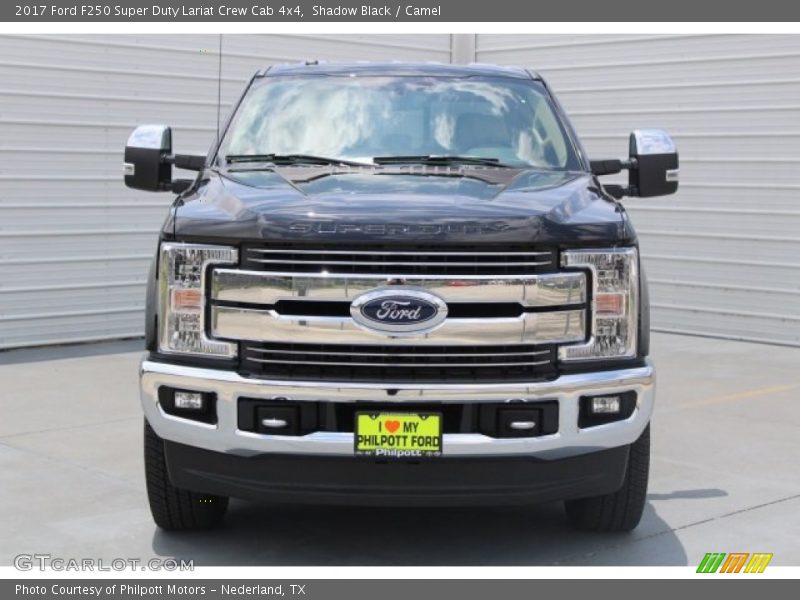 Shadow Black / Camel 2017 Ford F250 Super Duty Lariat Crew Cab 4x4