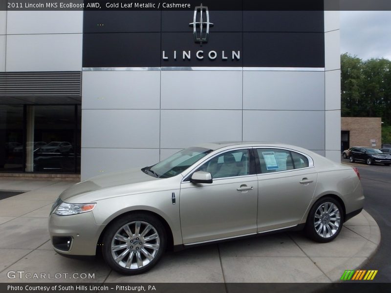 Gold Leaf Metallic / Cashmere 2011 Lincoln MKS EcoBoost AWD