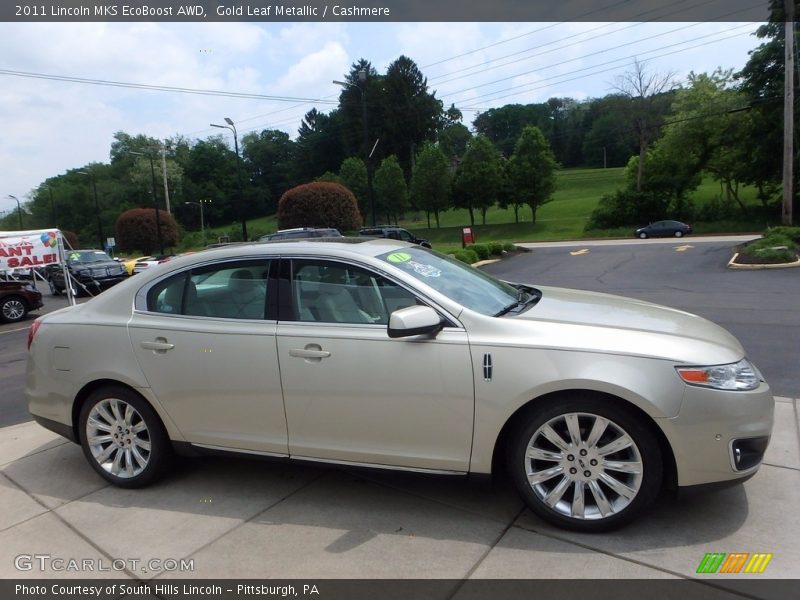 Gold Leaf Metallic / Cashmere 2011 Lincoln MKS EcoBoost AWD